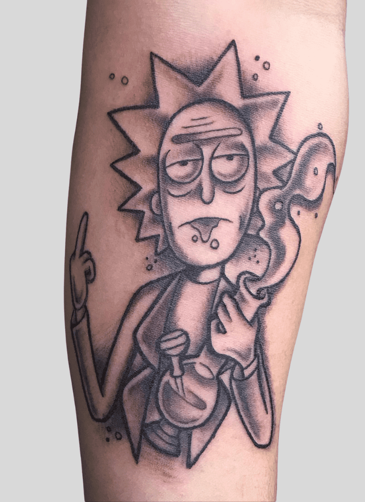 Rick and Morty Tattoo Figure