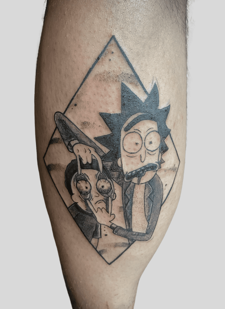 Rick and Morty Tattoo Portrait