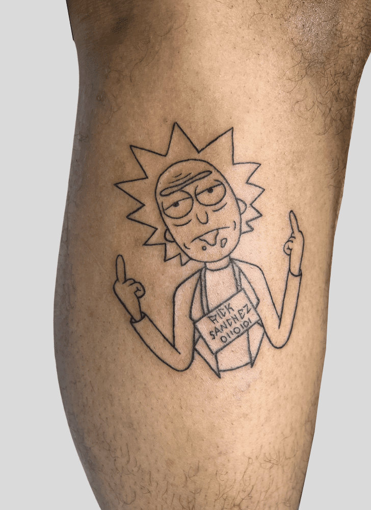 Rick and Morty Tattoo Shot