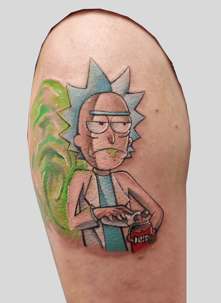 Rick and Morty Tattoo Figure