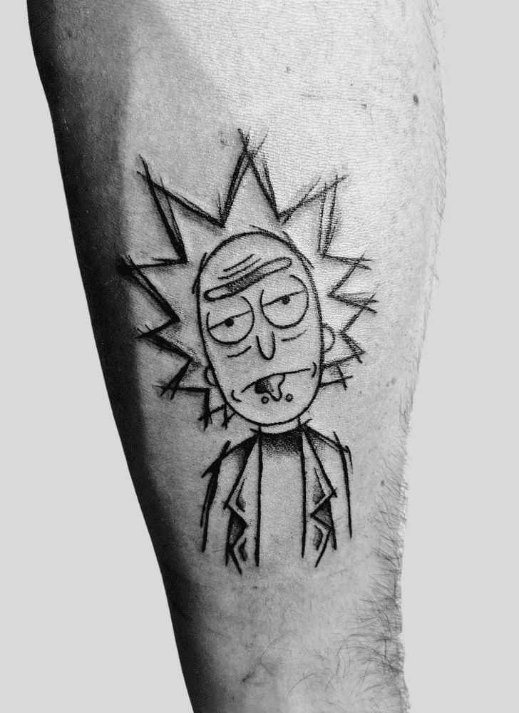 Rick and Morty Tattoo Portrait