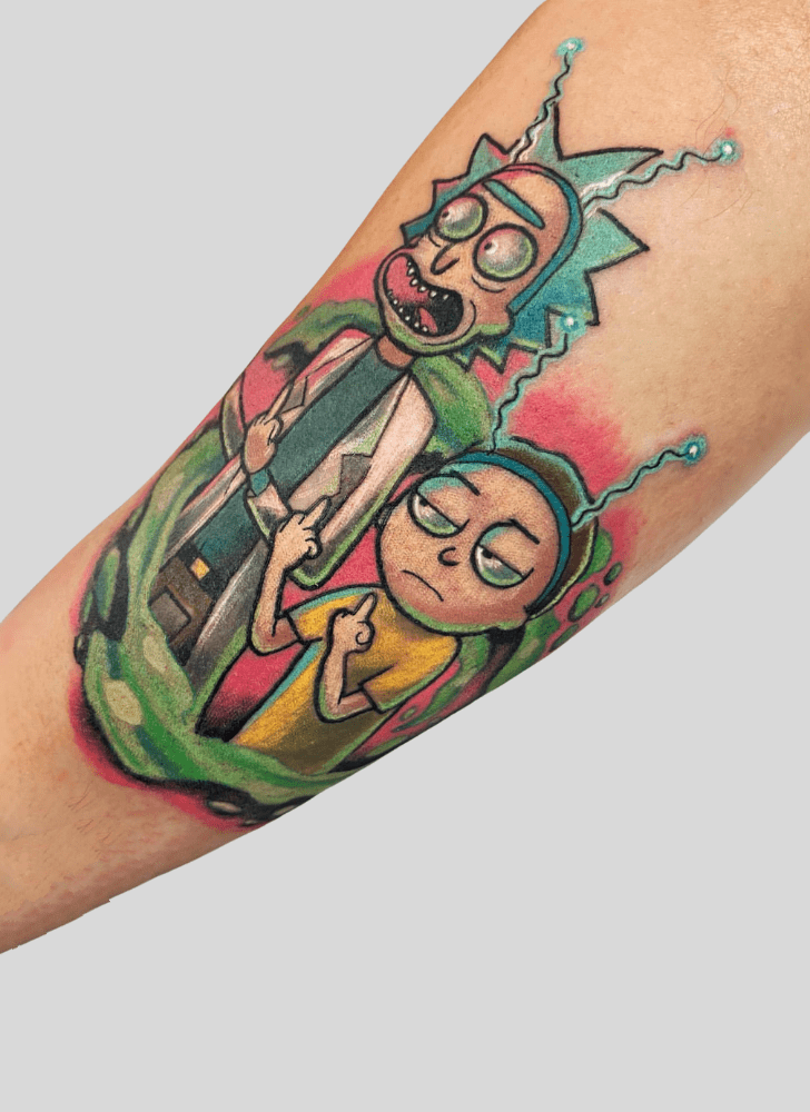 Rick and Morty Tattoo Design Image