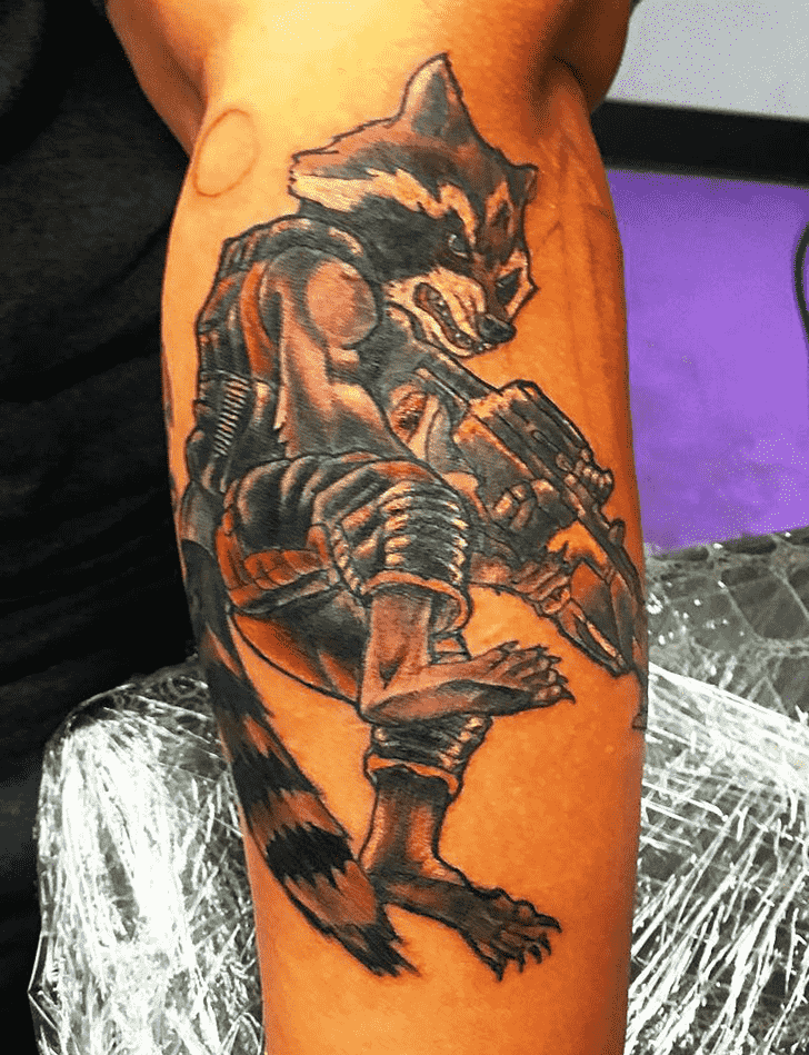 Rocket Raccoon Tattoo Figure