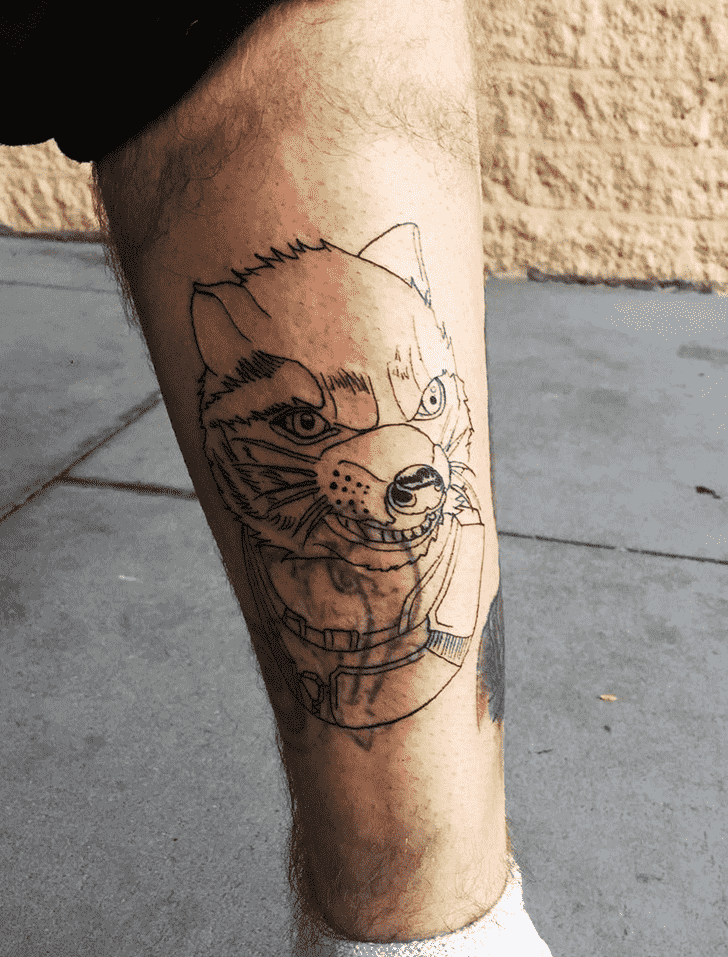 Rocket Raccoon Tattoo Portrait