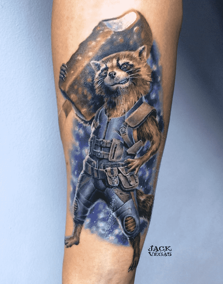 Rocket Raccoon Tattoo Photograph