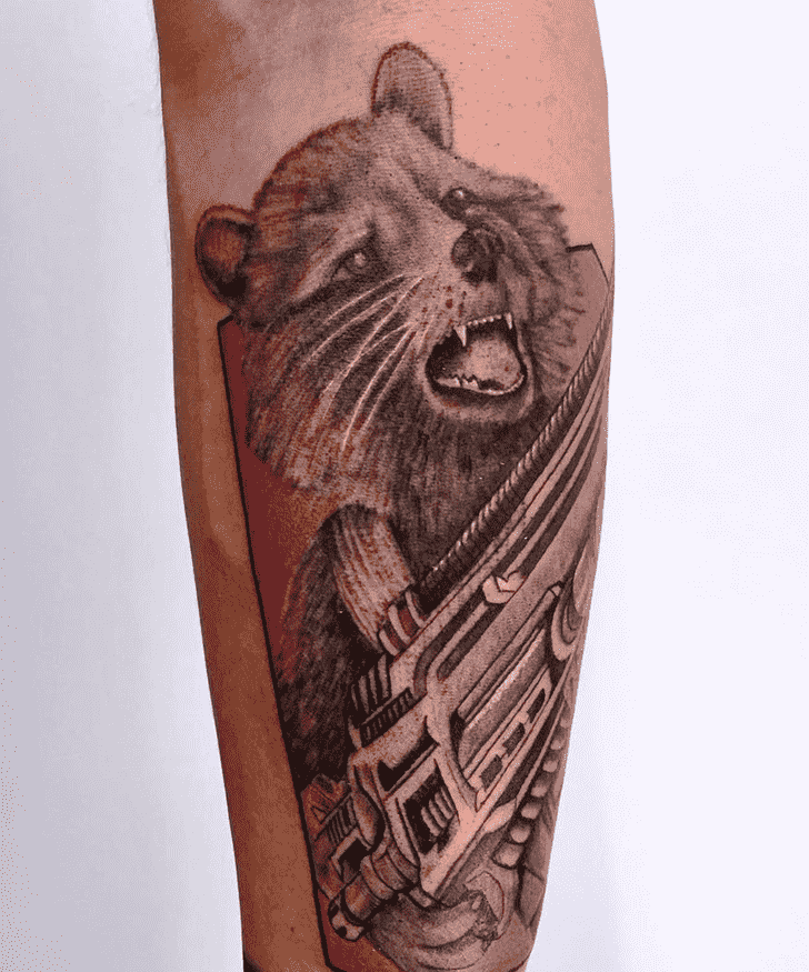 Rocket Raccoon Tattoo Portrait