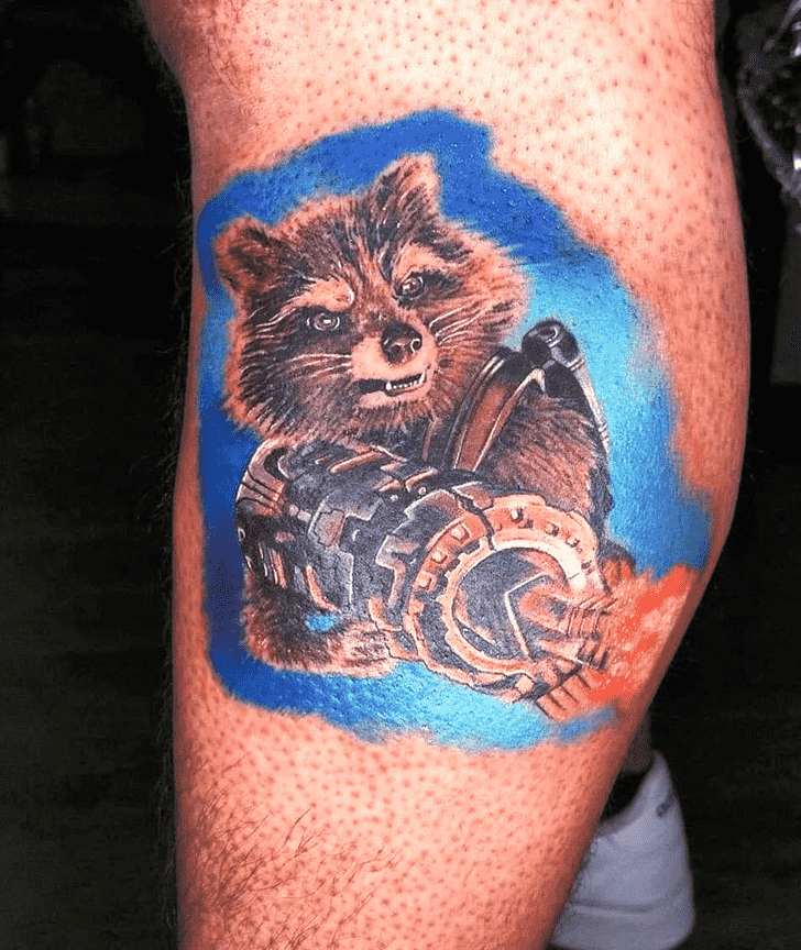 Rocket Raccoon Tattoo Design Image