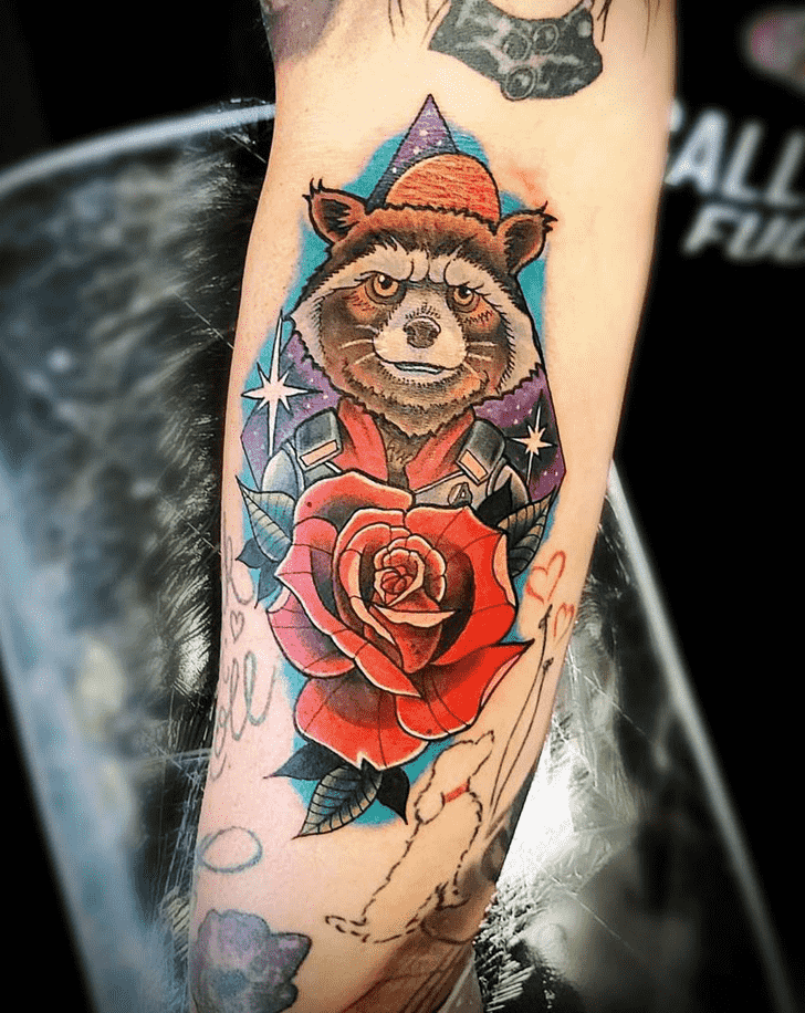 Rocket Raccoon Tattoo Portrait