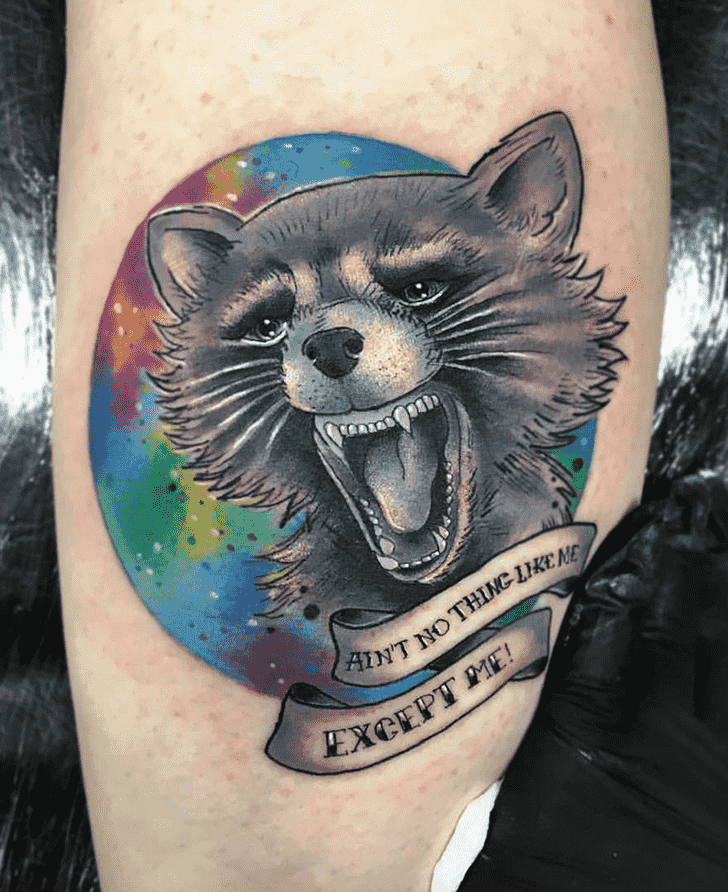 Rocket Raccoon Tattoo Shot