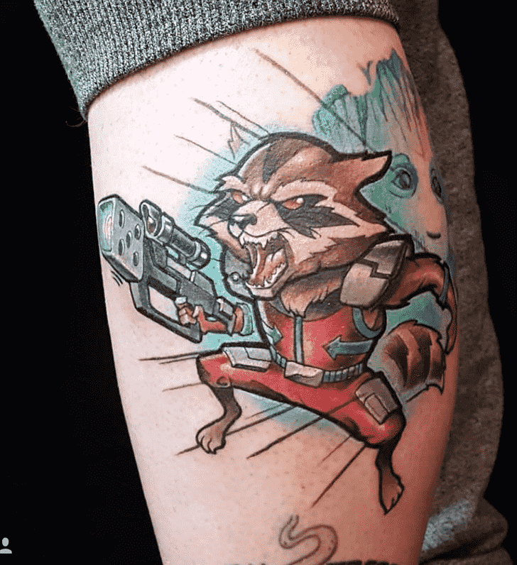 Rocket Raccoon Tattoo Shot