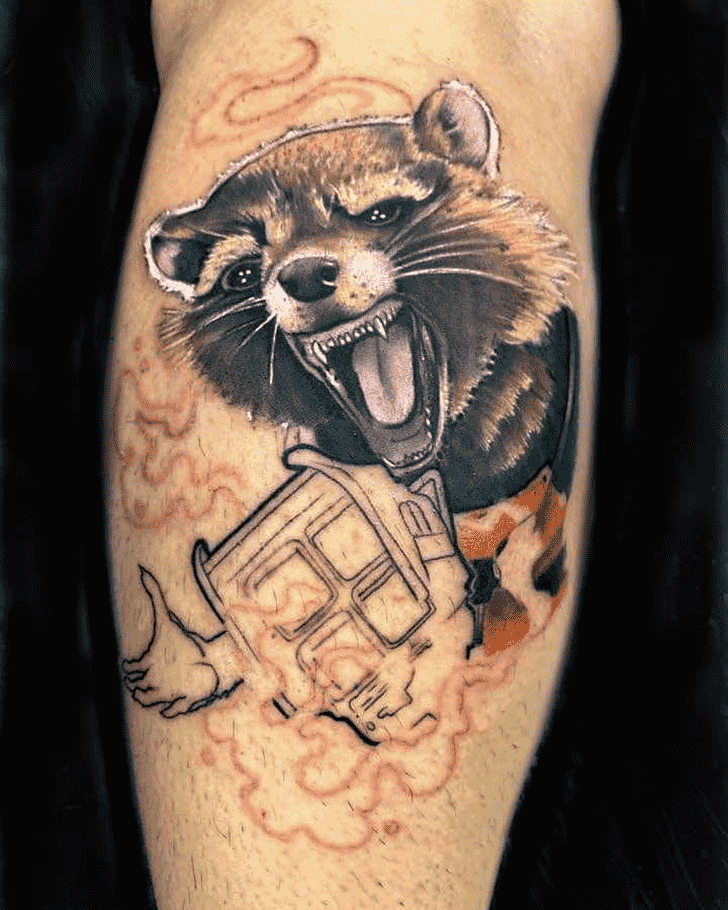 Rocket Raccoon Tattoo Design Image