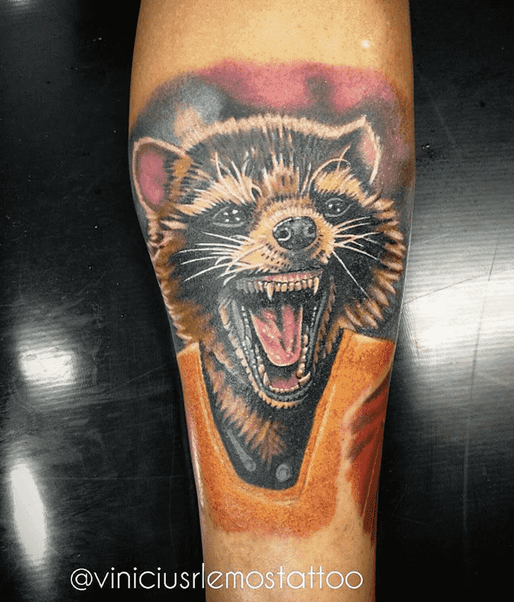 Rocket Raccoon Tattoo Figure