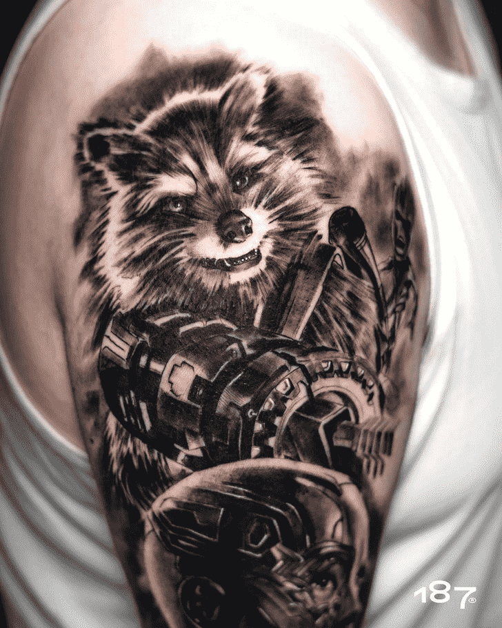 Rocket Raccoon Tattoo Ink