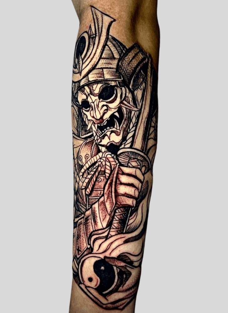 Samurai Tattoo Portrait