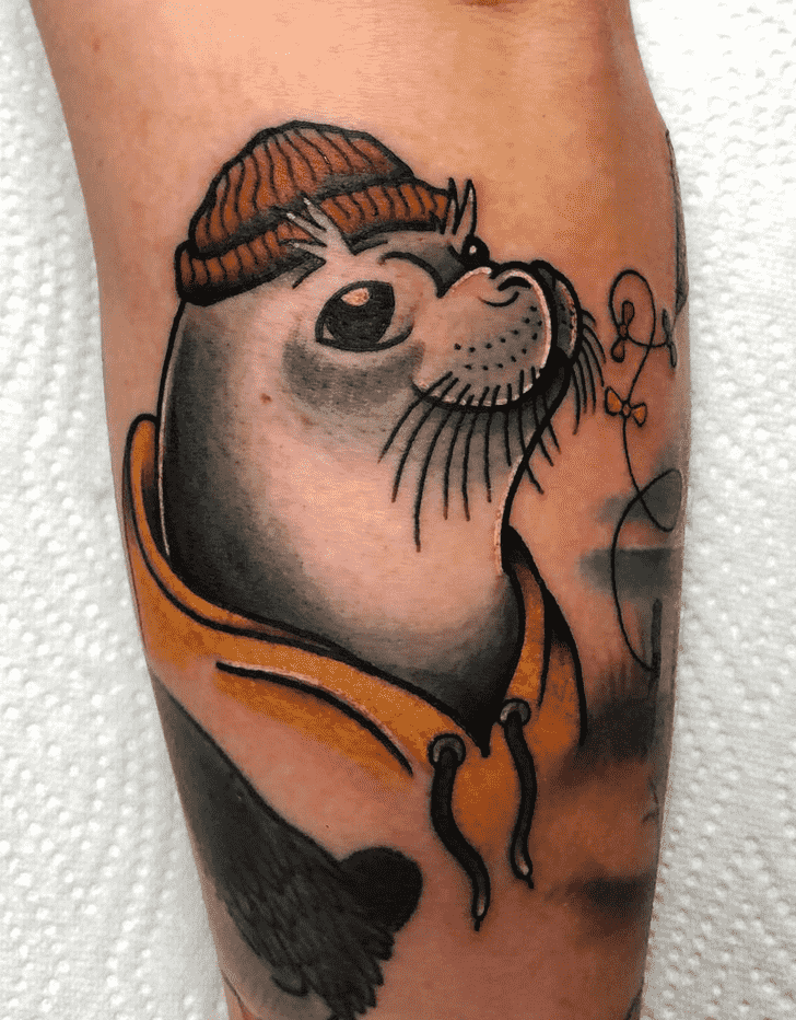 Sea Lion Tattoo Shot