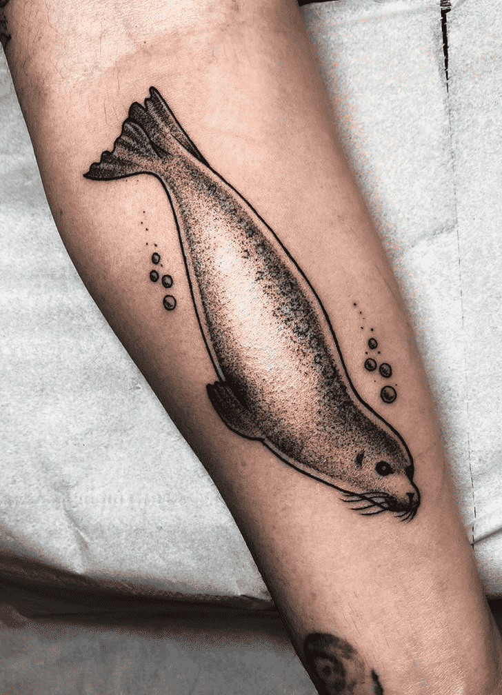 Sea Lion Tattoo Shot