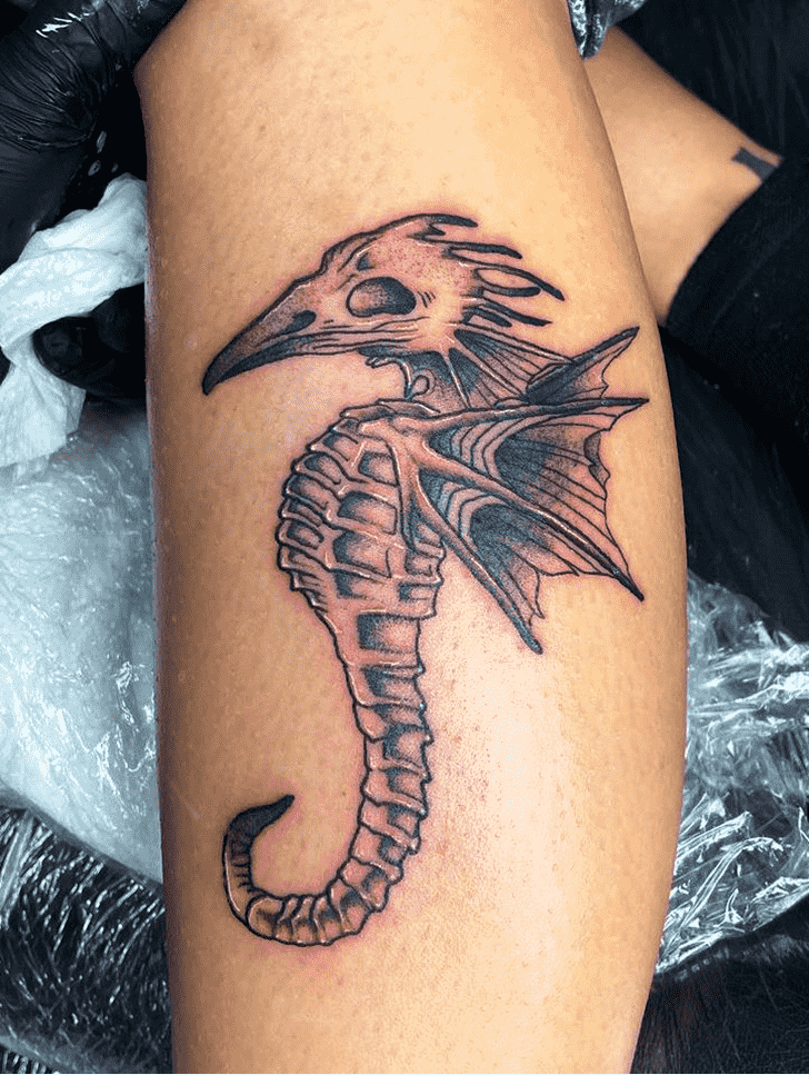 Seahorse Tattoo Figure