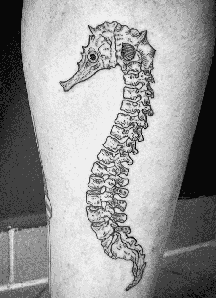 Seahorse Tattoo Figure