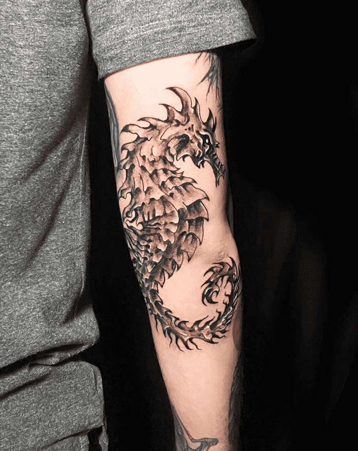 Seahorse Tattoo Figure