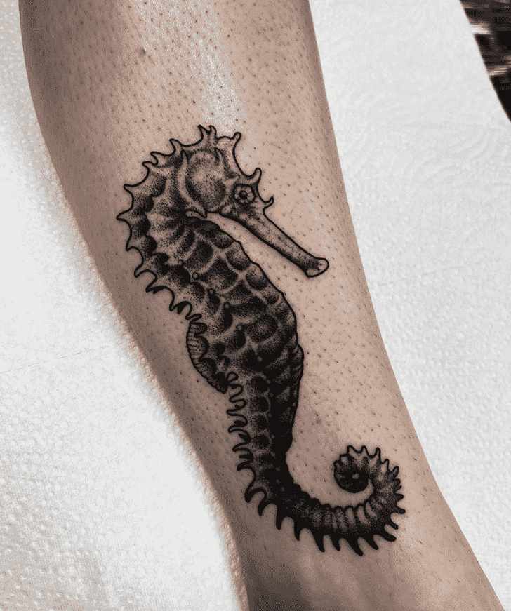 Seahorse Tattoo Portrait