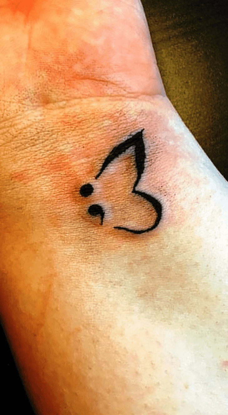 Semicolon Tattoo Photo