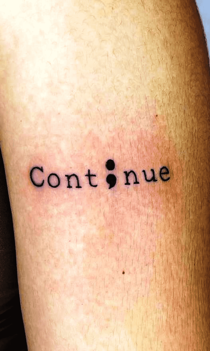 Semicolon Tattoo Photo