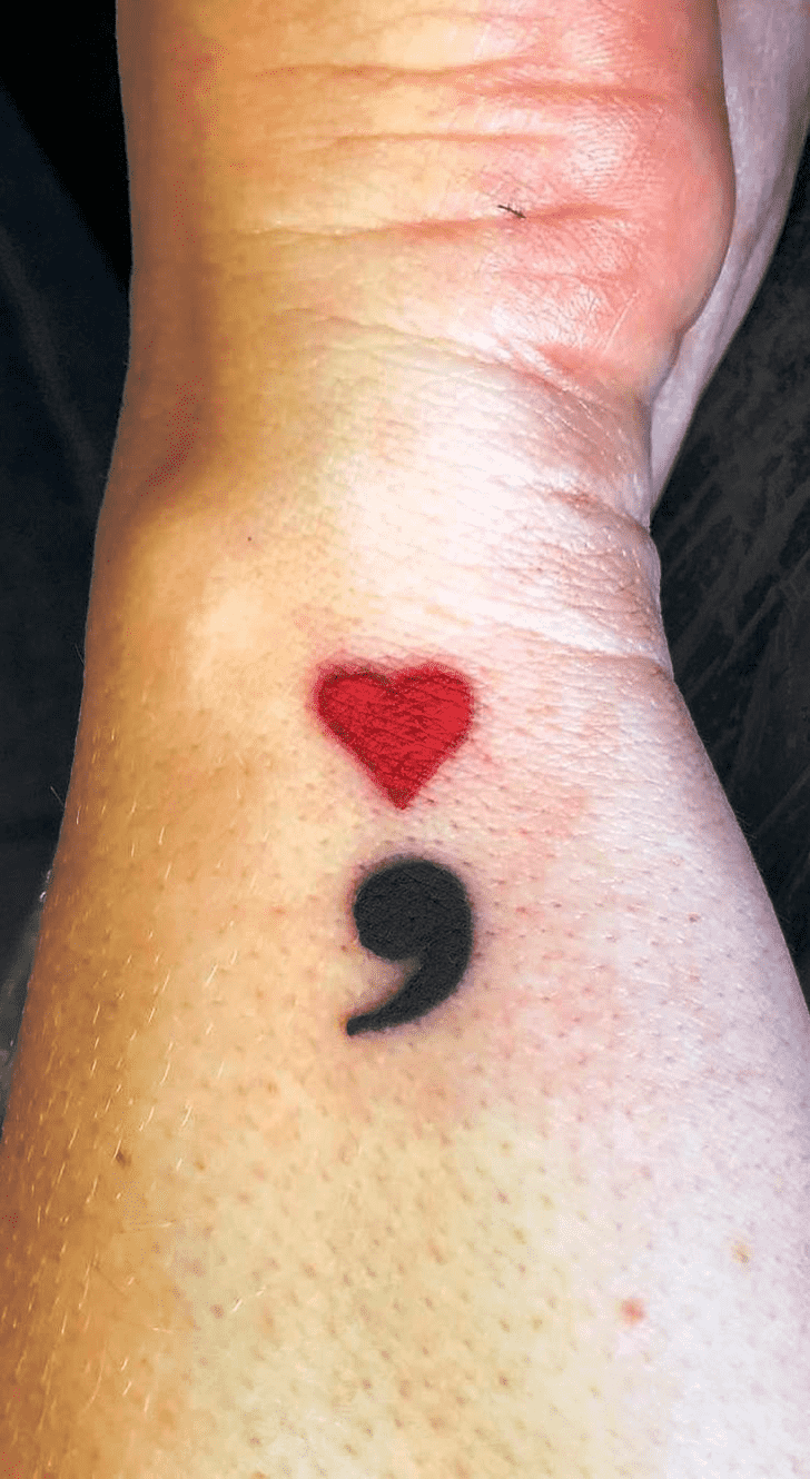 Semicolon Tattoo Ink