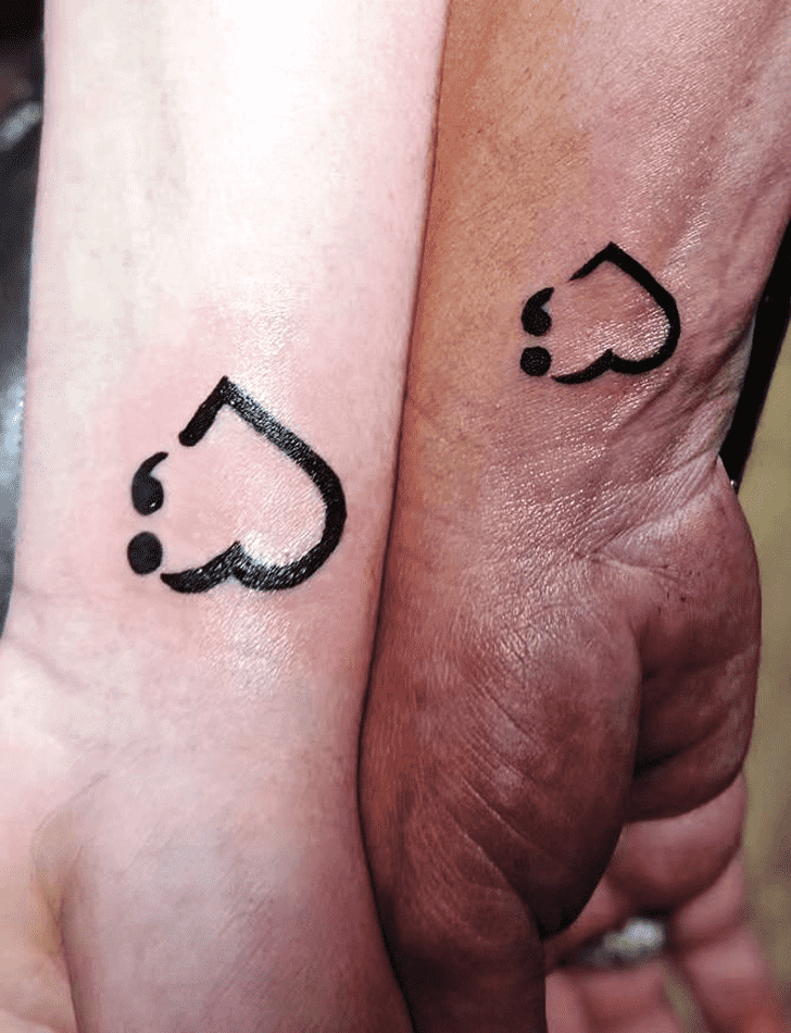 Semicolon Tattoo Ink