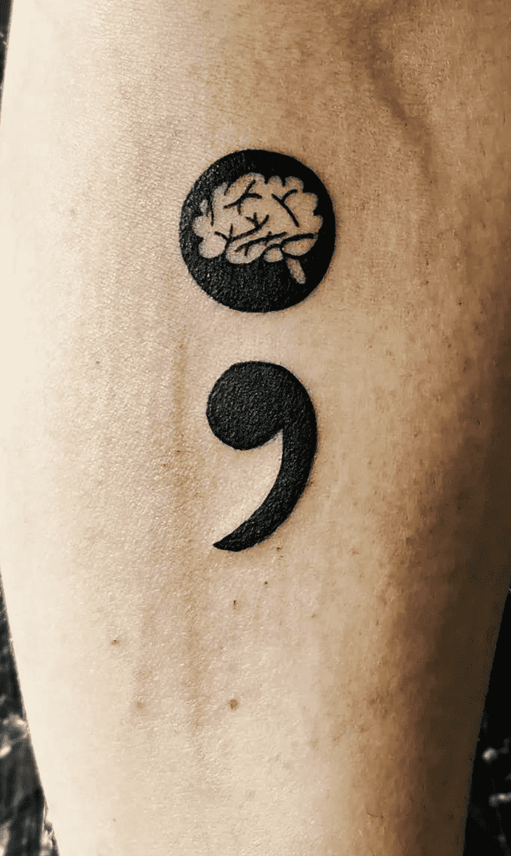 Semicolon Tattoo Photograph