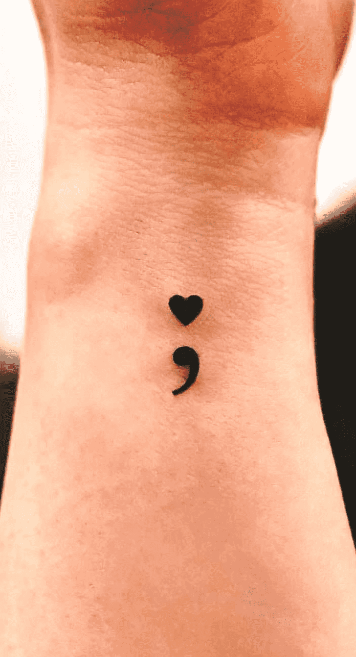 Semicolon Tattoo Ink