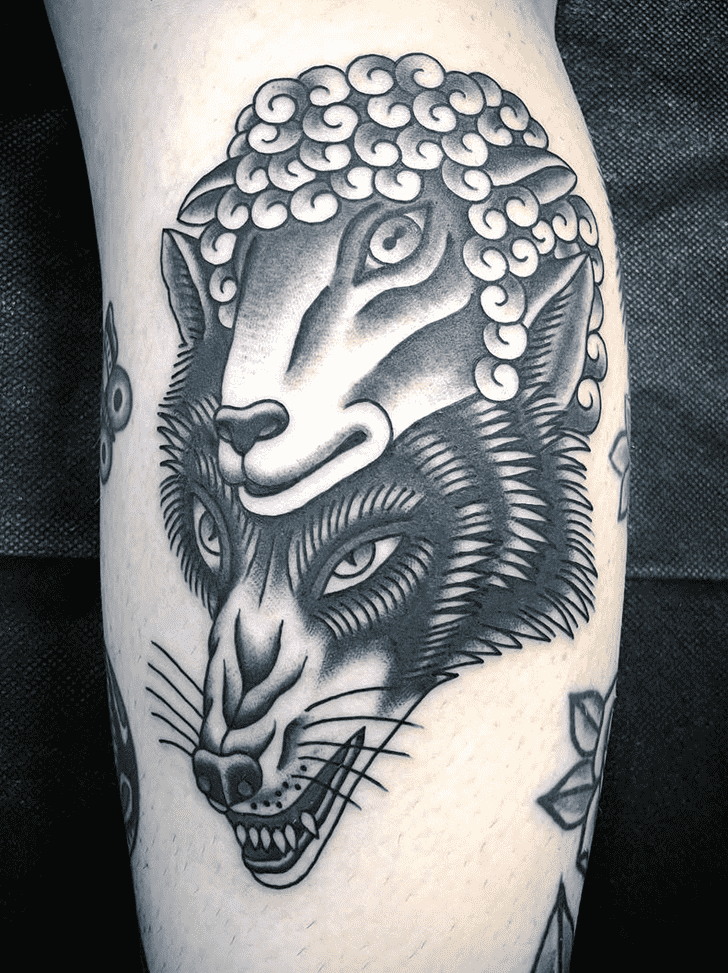 Sheep Tattoo Portrait