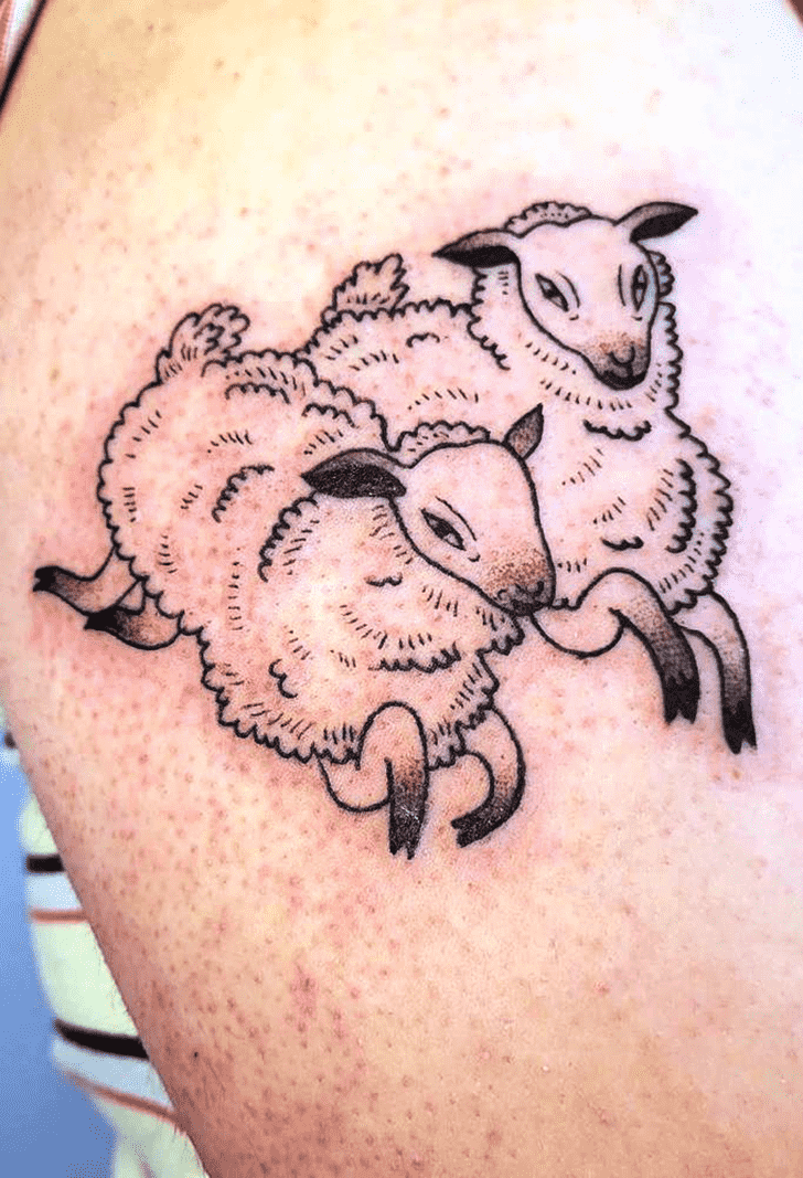 Sheep Tattoo Figure