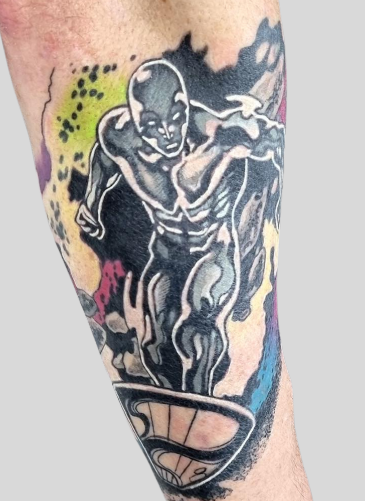 Silver Surfer Tattoo Design Image