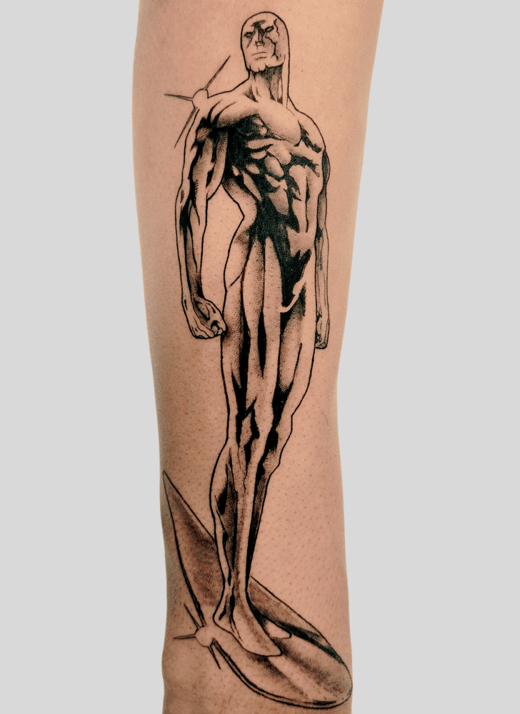 Silver Surfer Tattoo Portrait