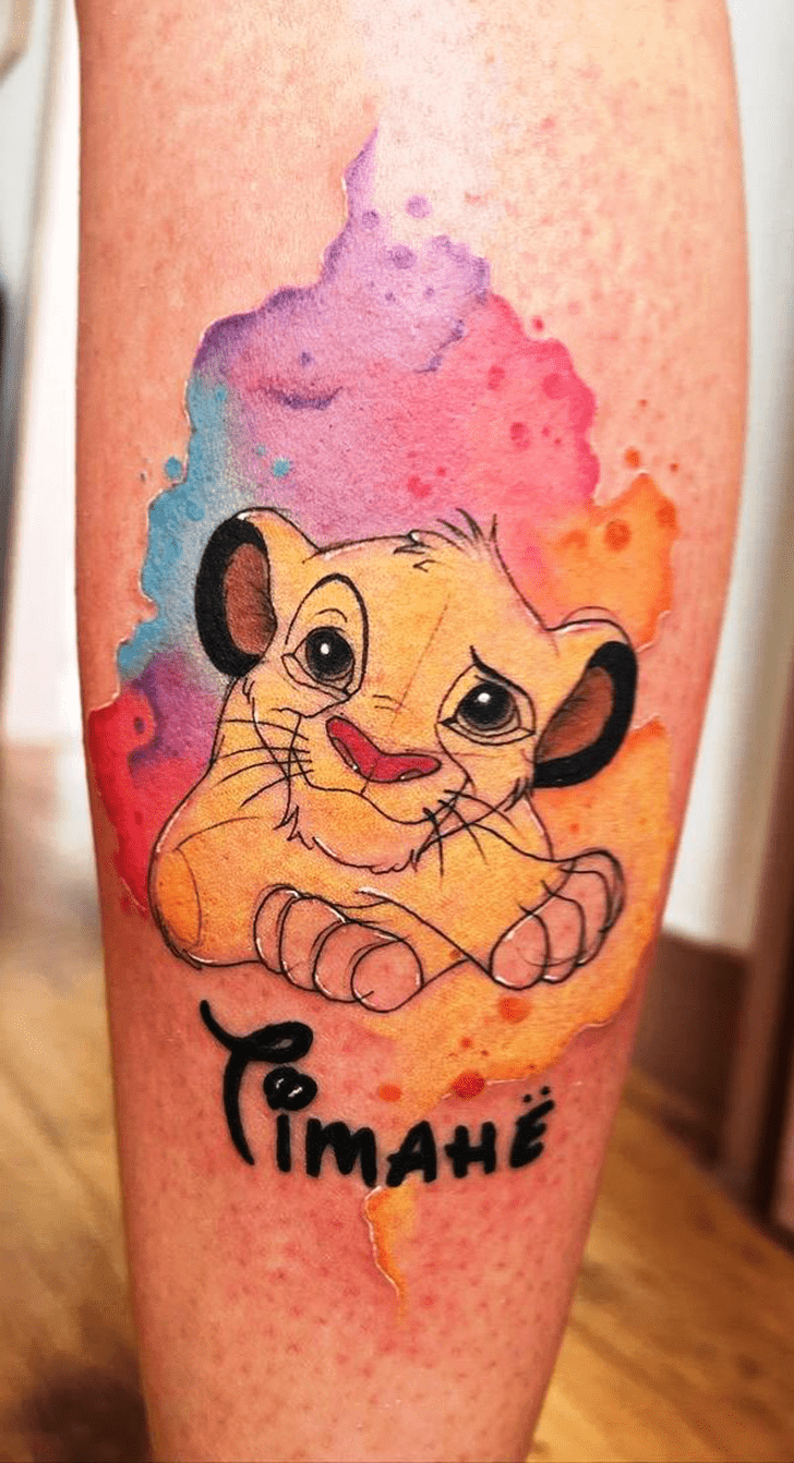 Simba Tattoo Figure