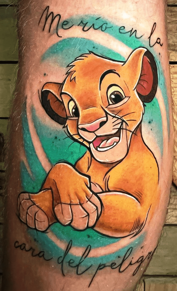 Simba Tattoo Figure