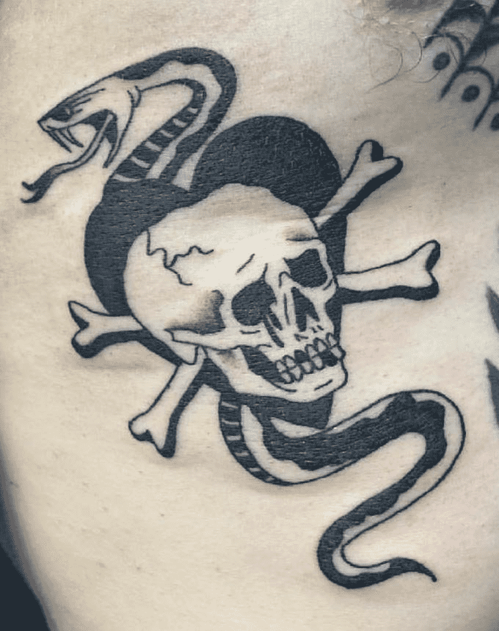 Skull And Crossbones Tattoo Ink