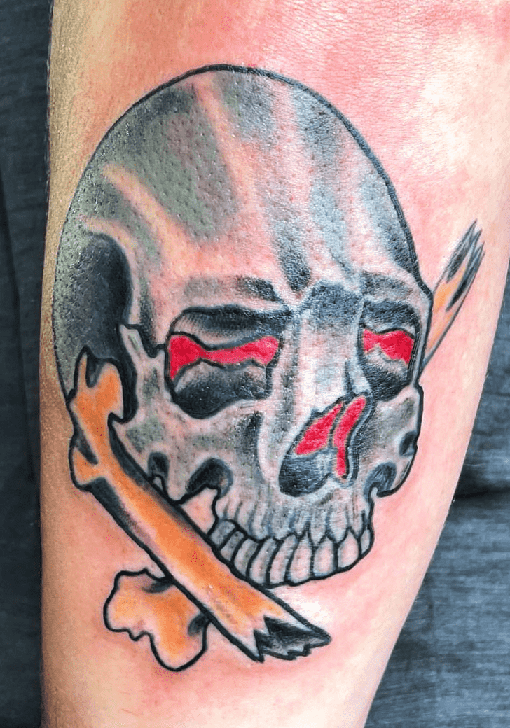 Skull And Crossbones Tattoo Ink