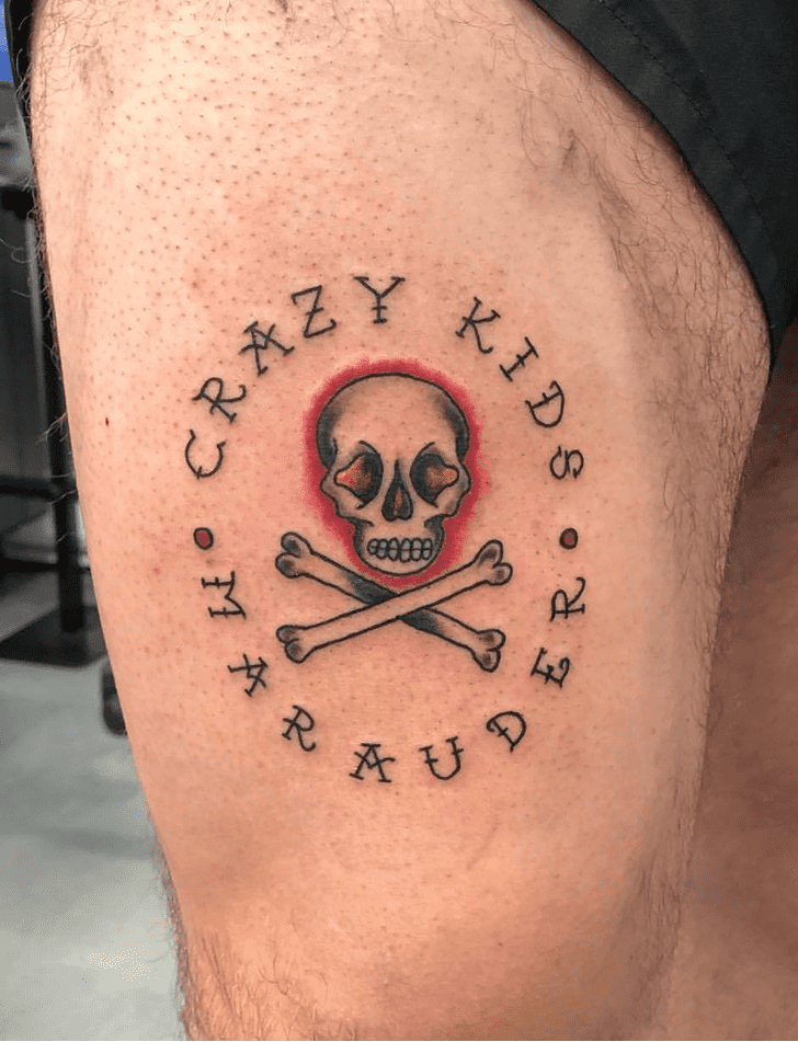 Skull And Crossbones Tattoo Portrait