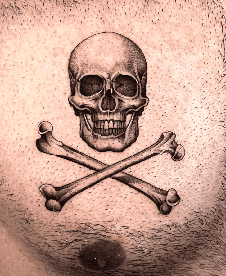 Skull And Crossbones Tattoo Photo