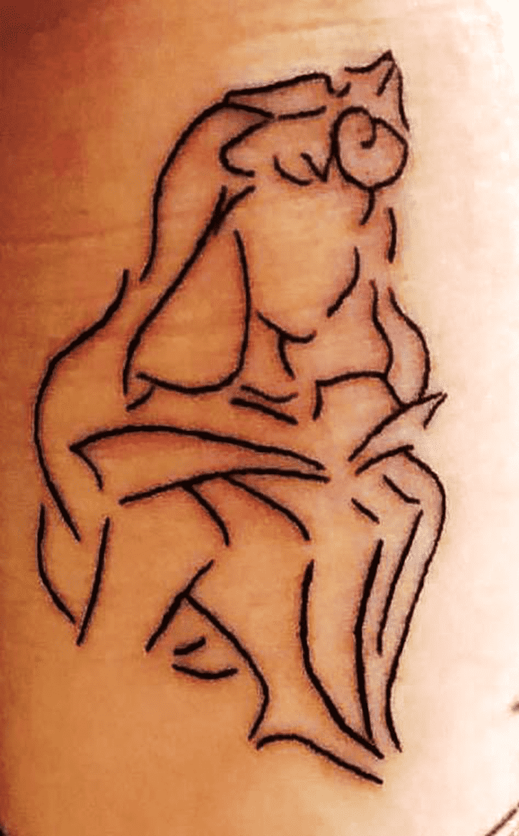 Sleeping Beauty Tattoo Figure