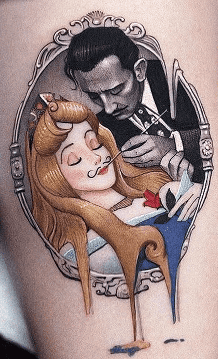 Sleeping Beauty Tattoo Portrait