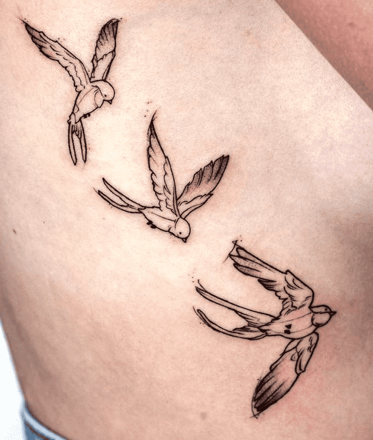 Small Bird Tattoo Photos