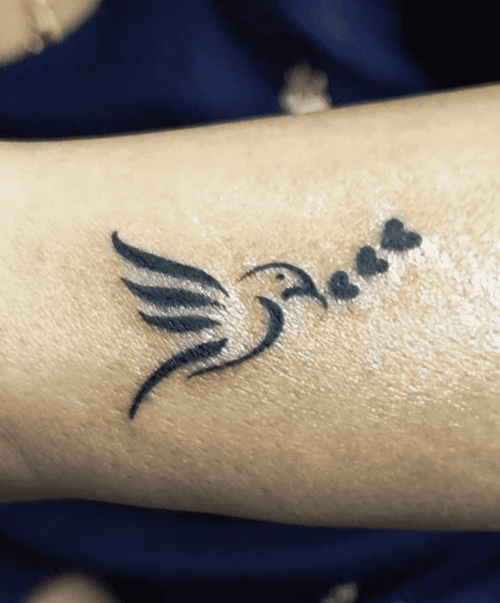 Small Bird Tattoo Shot