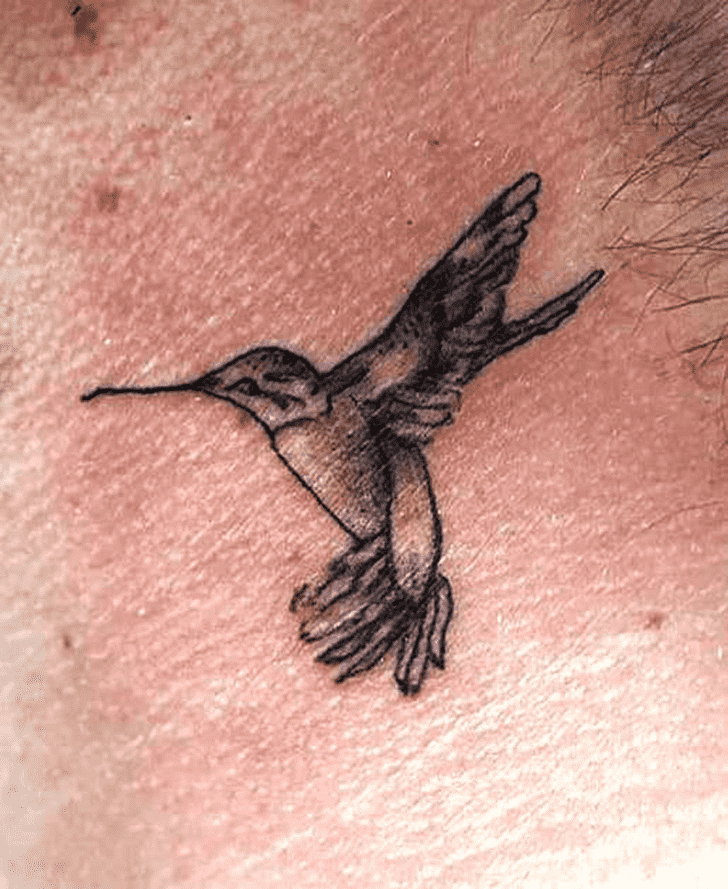 Small Bird Tattoo Figure