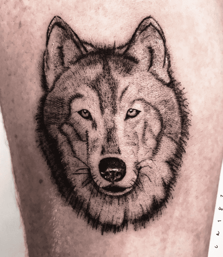 Small Wolf Tattoo Snapshot