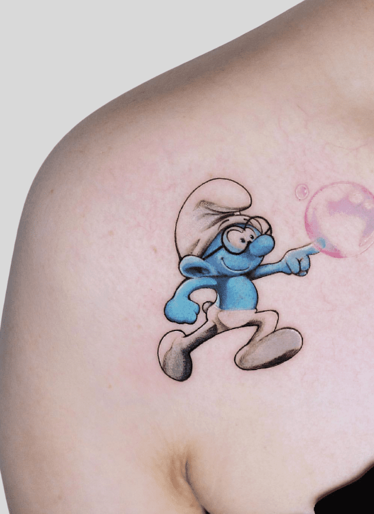 Smurfs Tattoo Photograph