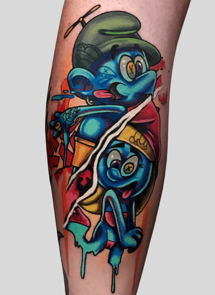 Smurfs Tattoo Portrait