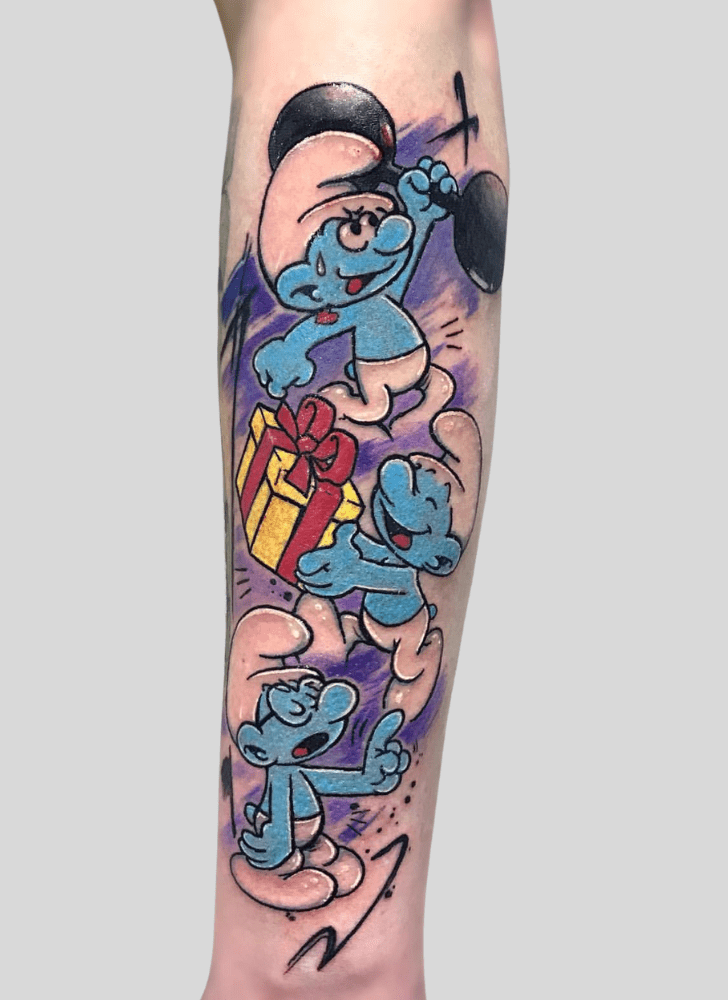 Smurfs Tattoo Ink