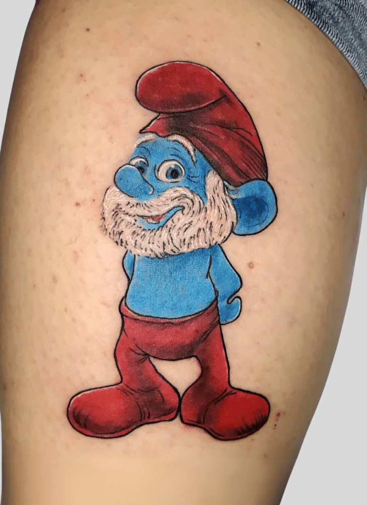 Smurfs Tattoo Figure